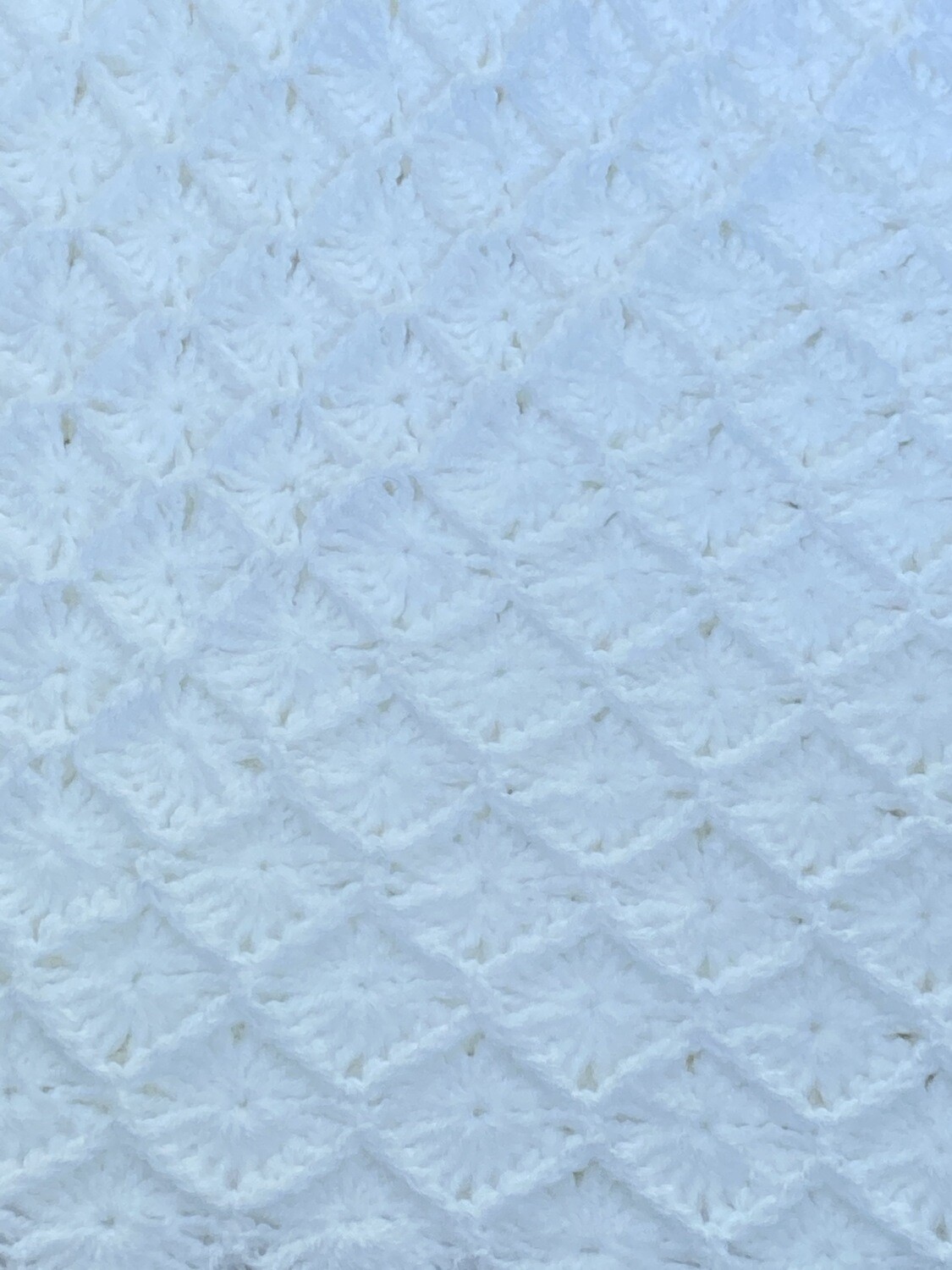 Baby Blanket White Pattern 4