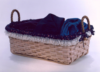 Laundry Basket - 27x17.5x9, Rope Handles