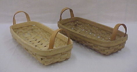 Bread/Pastry - 15.25x7.25x3.25, Leather Handles