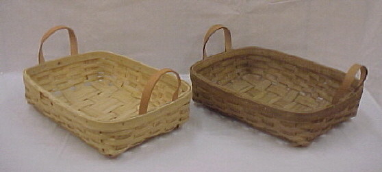 Large Serving Tray - 18x13x4, Leather Handles