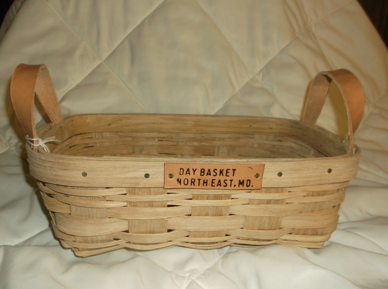 Apple Basket - 13x8.5x5, Leather Handle