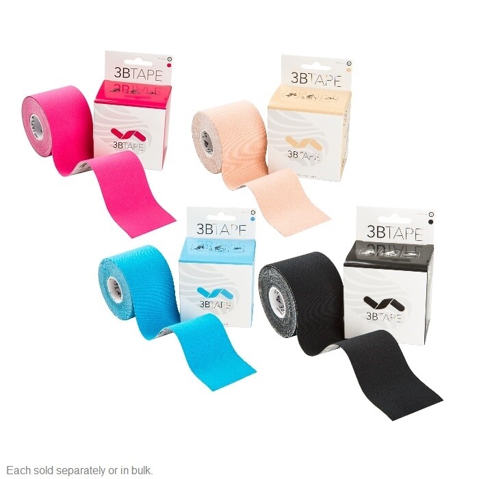 3B Tape Kinesio Tejp ,Latexfri 5m x 5cm , färgalternativ