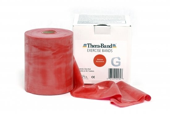 Thera Band 45.5m , Röd medium