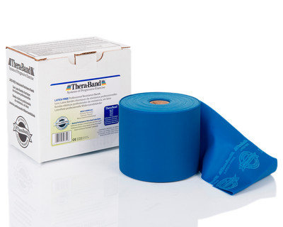Thera Band Latexfritt 22m Blå Xhård
