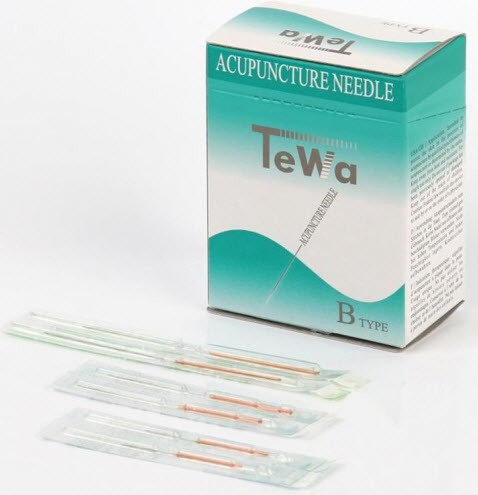 TeWa CJ - Akupunkturnål m Kopparhandtag och Tub
