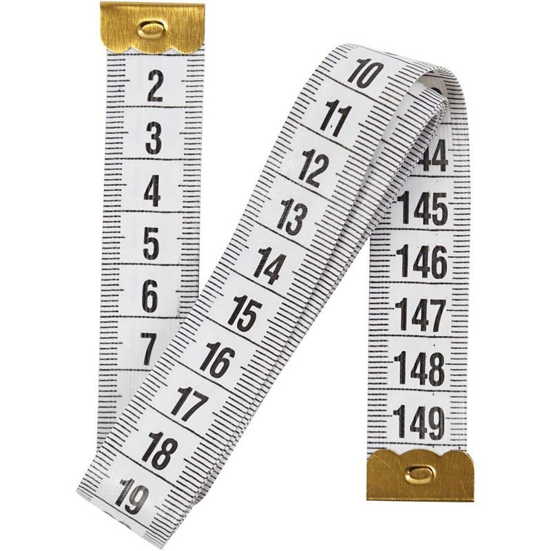Måttband 150 cm , Vitt