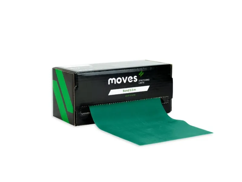 MoVeS Band Grönt 5.5m hårt motstånd