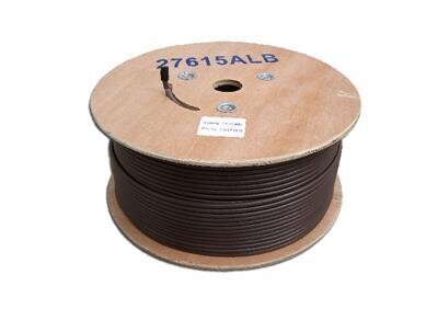 250m RG6 Satellite Downlead BROWN