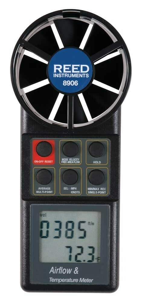 Vane Thermo-Anemometer with Air Volume Model 8906