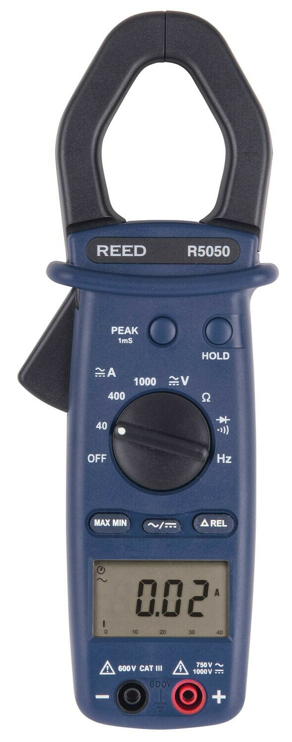 1000A True RMS AC/DC Clamp Meter Model R5050