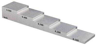 5-Step Calibration Block, Imperial and Metric Model R9060