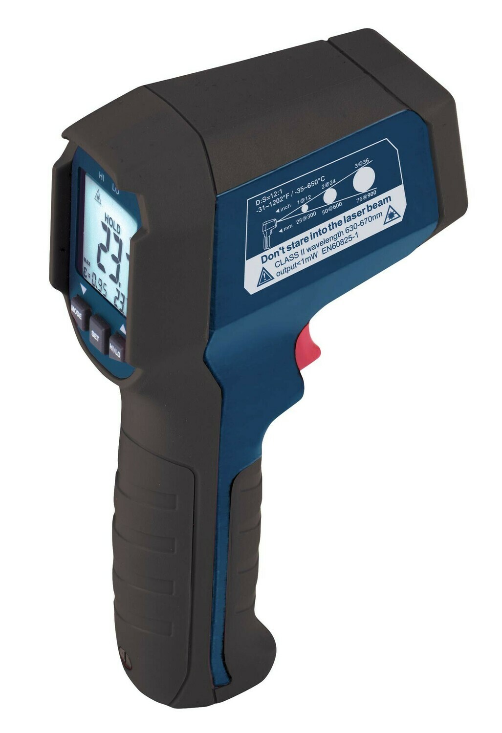 Infrared Thermometer, 12:1, 1202F (650C) Model R2310