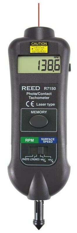 Professional Combination Contact / Laser Photo Tachometer Model R7150