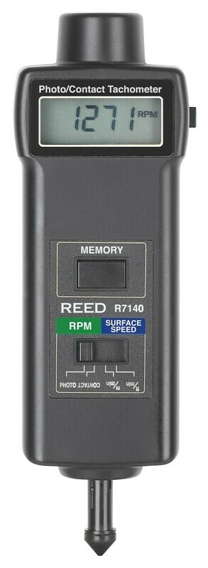 Combination Contact / Laser Photo Tachometer Model R7140