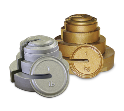 Cast Iron Calibration Weights - Slotted Interlocking and Hanger Weights Model RLCWSIH