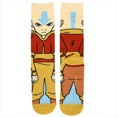 Avatar: The Last Airbender | Aang | 360-Degree Character Crew Socks