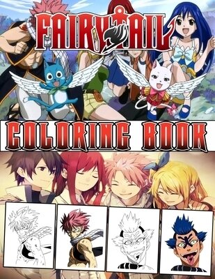 Fairy Tail Coloring Book All Characters Fairy Tail For Coloring Get Amazing Coloring Time With Over 55 New And High Quality Coloring Pages Ea