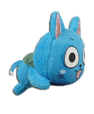 Fairy Tail | Happy - Green Backpack | 4'' Laying Plush