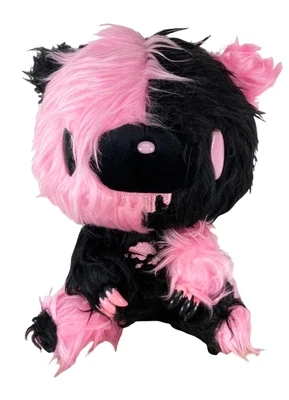 Gloomy Bear | Gloomy Bear (Black & Pink, Long Fur) | 7" Sitting Plush