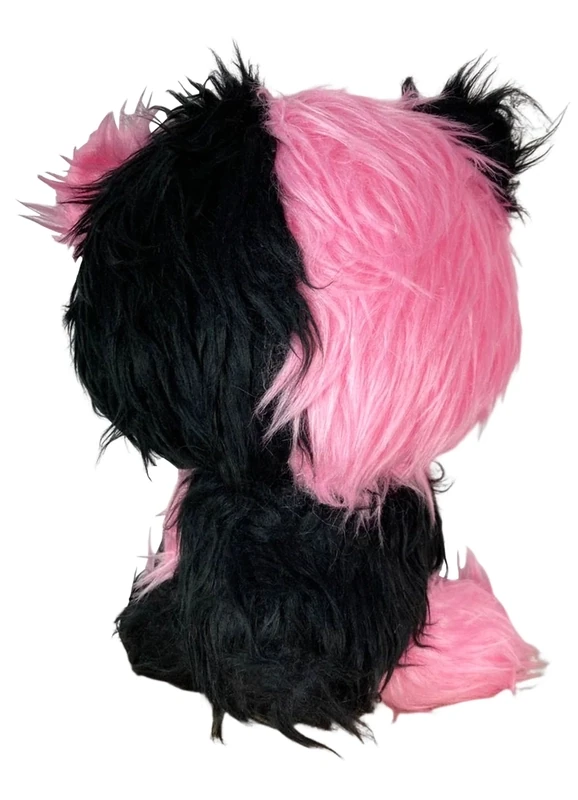 Gloomy Bear | Gloomy Bear (Black & Pink, Long Fur) | 7'' Sitting Plush