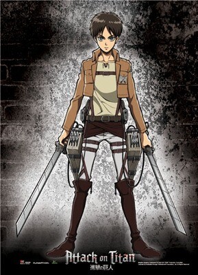 Attack On Titan | Eren Yeager - Framed In Shadows | Wall Scroll