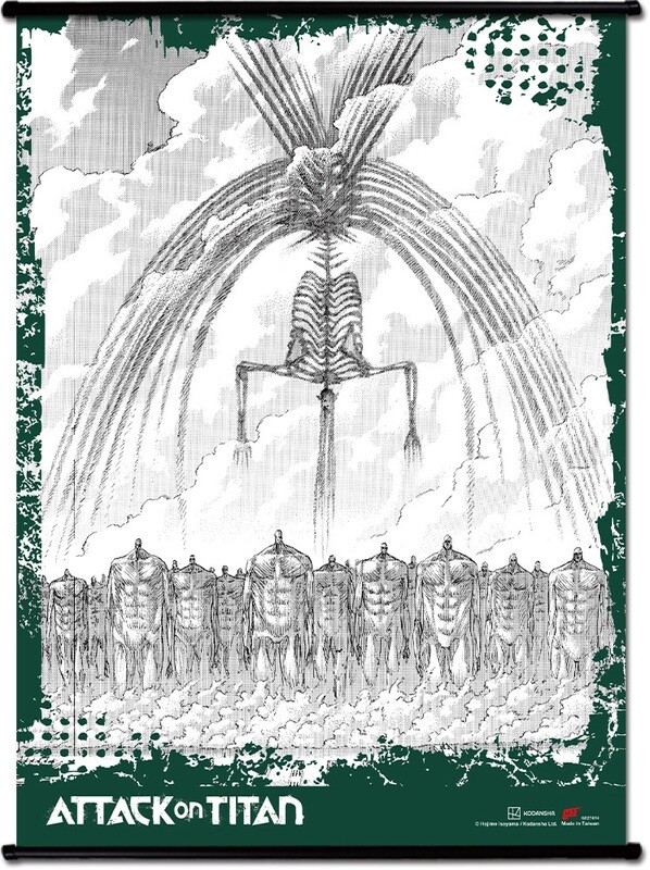 Attack On Titan (Manga) | Eren Yeager (Founding Titan Form) - The Rumbling | Wall Scroll