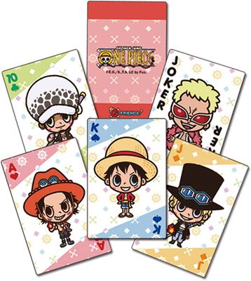 One Piece | Main Characters - Cartoon | Chibi Playing Cards