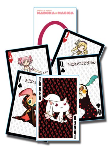 Puella Magi Madoka Magica | Main Characters | Chibi Playing Cards