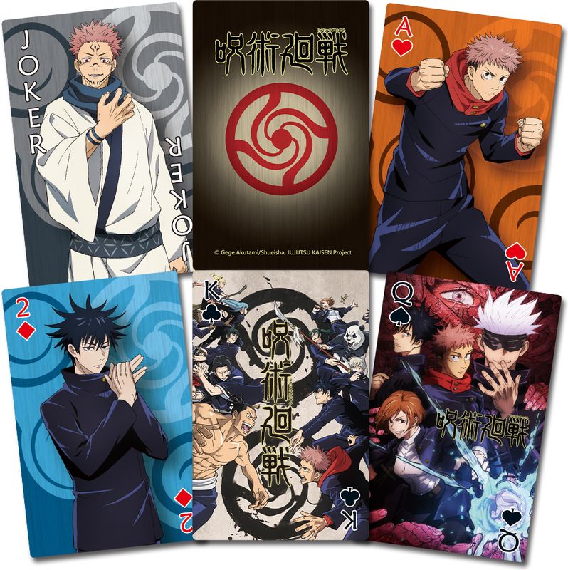 Jujutsu Kaisen | Main Characters - Icons | Playing Cards