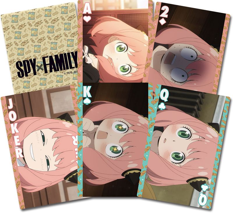 Spy X Family | Anya Forger's Different Expressions | Playing Cards