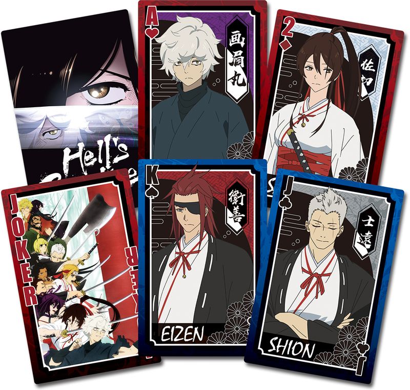Hell's Paradise | Character Group - Splash Background | Playing Cards