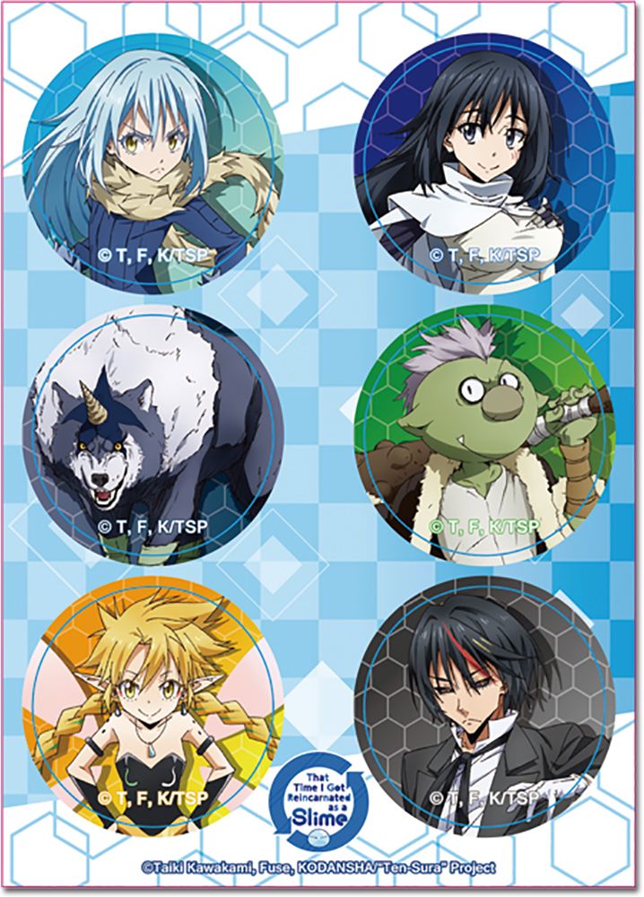 That Time I Got Reincarnated As A Slime | Main Characters - Set 2 | 6-PC Sticker Set