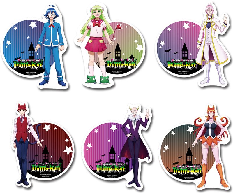 Welcome To Demon School! Iruma-kun | Main Characters - Set 1 | 6-PC Die-Cut Sticker Set