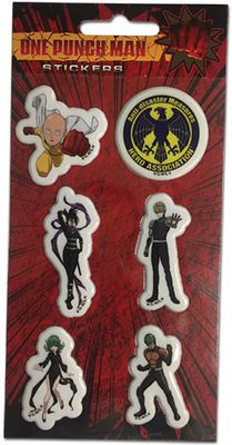 One-Punch Man | Main Characters | 6-PC Puffy Sticker Set