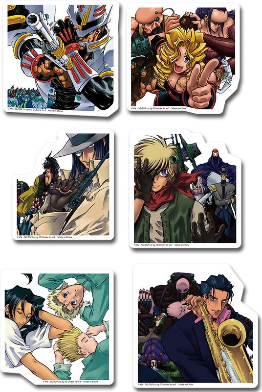 Trigun | Characters | 6-PC Die-Cut Sticker Set