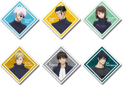 Jujutsu Kaisen - S2 | Main Characters | 6-PC Die-Cut Sticker Set