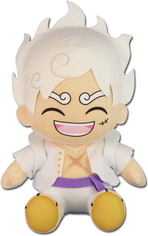 One Piece | Monkey D. Luffy (Gear 5 Form) - Laughing | 12" Sitting Plush