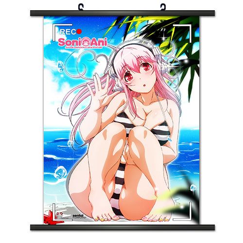 SoniAni | Super Sonico - Swimsuit | 18+ Wall Scroll