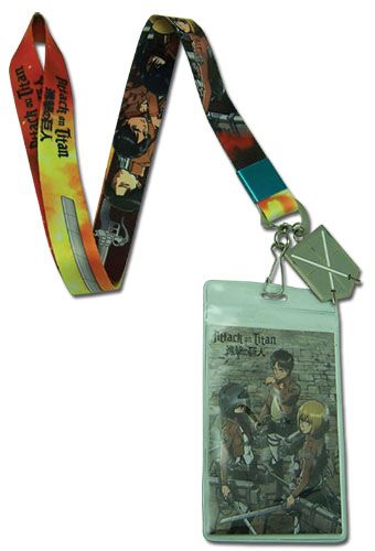 Attack On Titan | Main Characters - Training Corps Insignia Charm | Lanyard