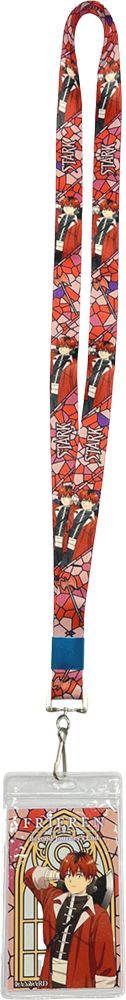 Frieren | Stark - Stained Glass Background | Lanyard