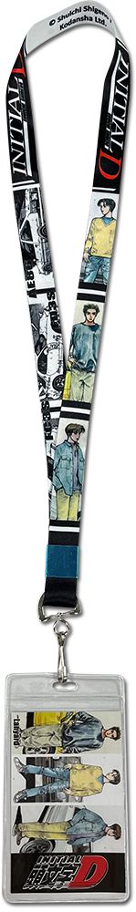 Initial D - Manga | Main Characters In Front Of Their Cars | Lanyard