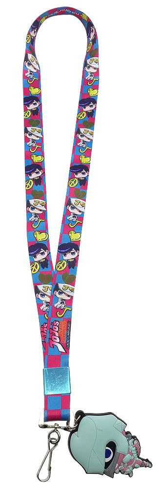 JoJo: Diamond Is Unbreakable | Josuke & Jotaro (Chibis) - Crazy Diamond Chibi Charm | Lanyard
