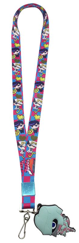 JoJo: Diamond Is Unbreakable | Josuke & Jotaro (Chibis) - Crazy Diamond Chibi Charm | Lanyard