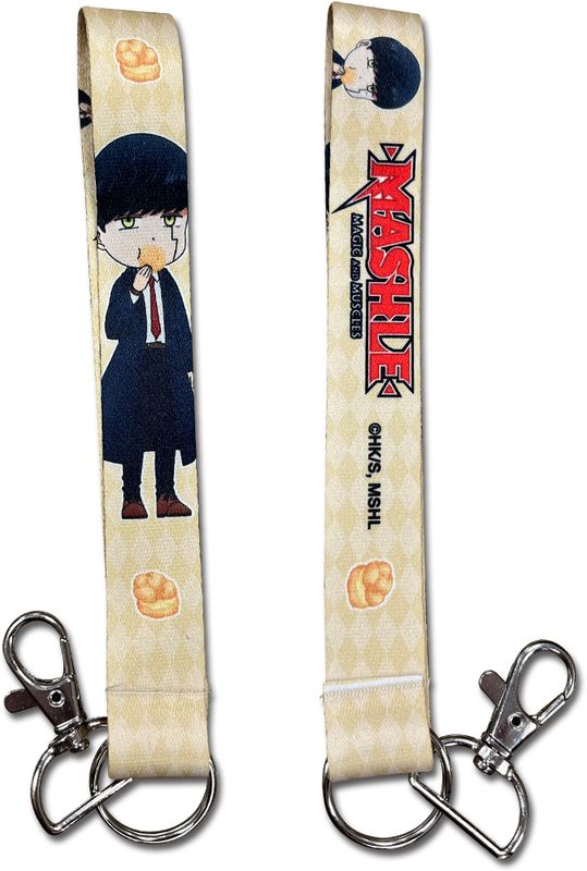 Mashle: Magic & Muscles | Mash Burnedead (Chibi) - Eating Cream Puffs | Wristband Lanyard