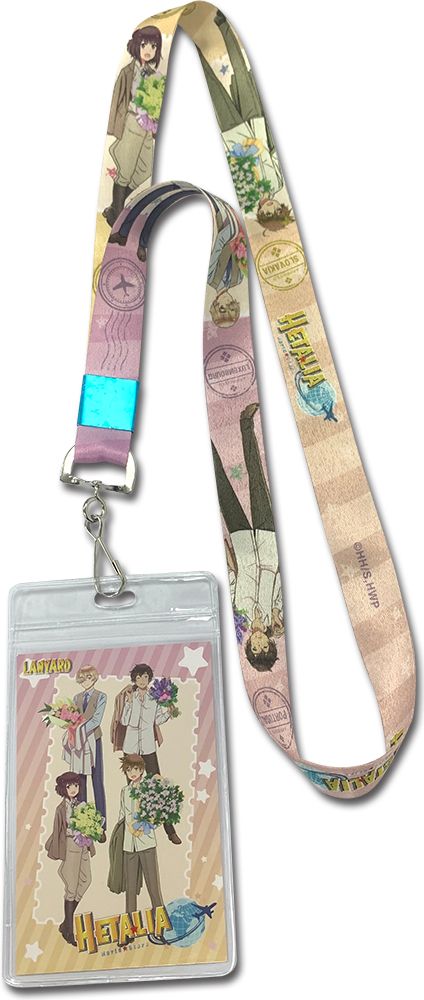 Hetalia: World Stars | Czechia, Slovakia, Portugal,  & Luxembourg - Flower Bouquets | Lanyard