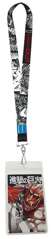 ATTACK ON TITAN MANGA - EREN & COLOSSAL TITAN LANYARD