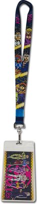 JOJO S4 - GROUP CHARACTER RHOMBUS PATTERN LANYARD