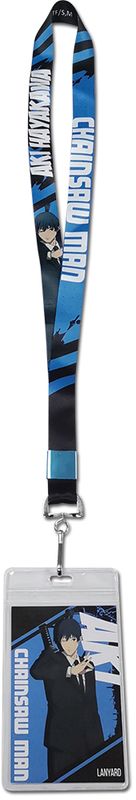 CHAINSAW MAN - AKI HAYAKAWA CHARACTER SQUARE BACKGROUND LANYARD