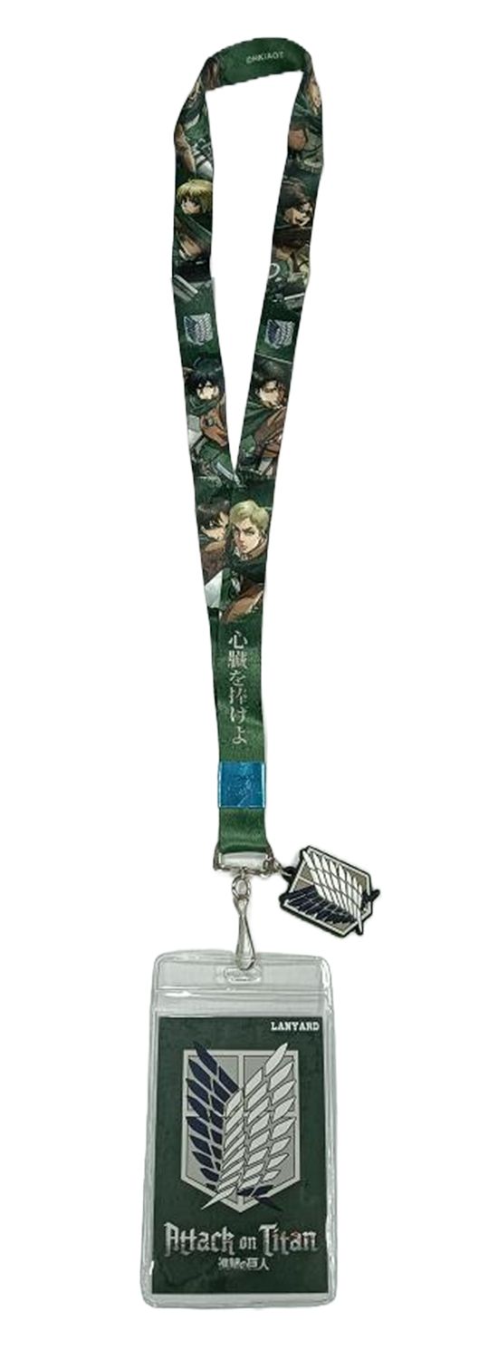 Attack On Titan | Survey Corps Members - Corps Insignia Charm | Lanyard