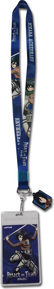 Attack On Titan | Mikasa Ackerman - Shield-Shaped Charm | Lanyard